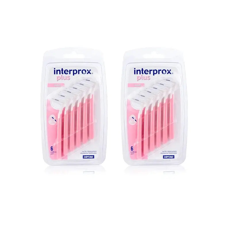 Interprox Plus Nano Interproximal Toothbrush, 2X6 Units