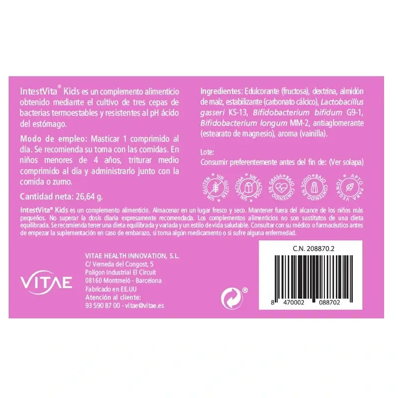 VITAE IntestVita Kids, 60 tablets