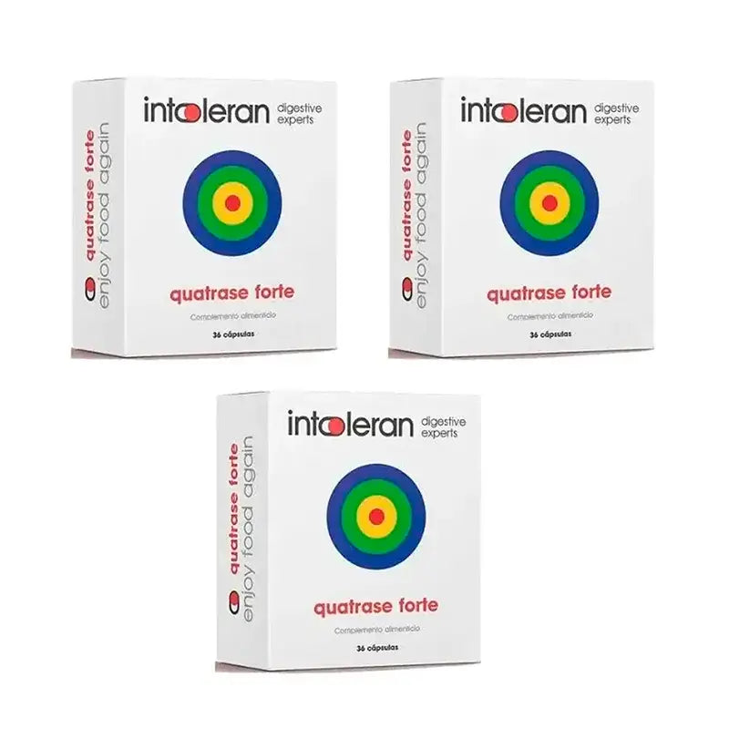 Intoleran Food supplement Quatrase 10.000 Pack 3 x 36 capsules