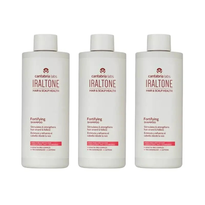 Iraltone Fortifying Shampoo, Pack 3 X 400 Ml
