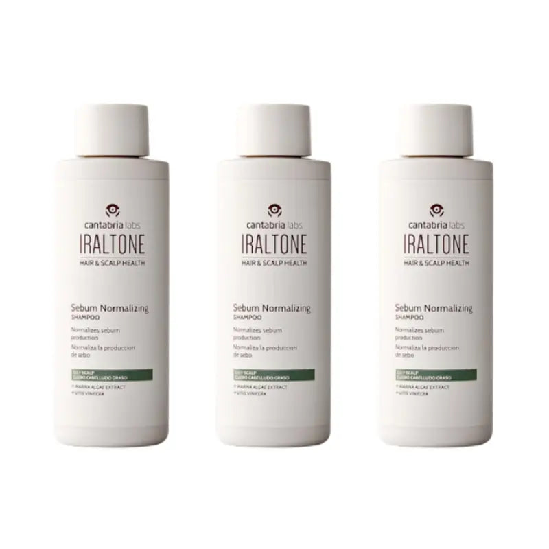 Iraltone Seboregulating Shampoo, Pack 3 x 200 ml