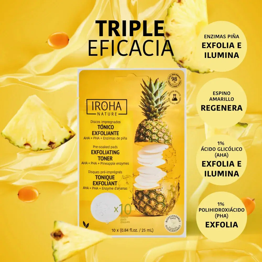 Iroha Nature Exfoliating Toning Discs, 10 pcs.