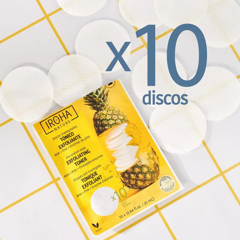Iroha Nature Exfoliating Toning Discs, 10 pcs.