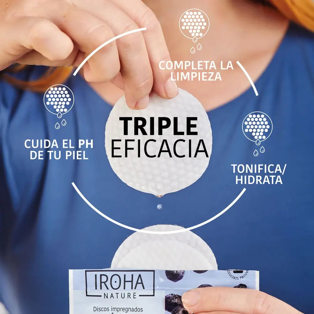 Iroha Nature Moisturising Tonic Discs, 10 pcs.