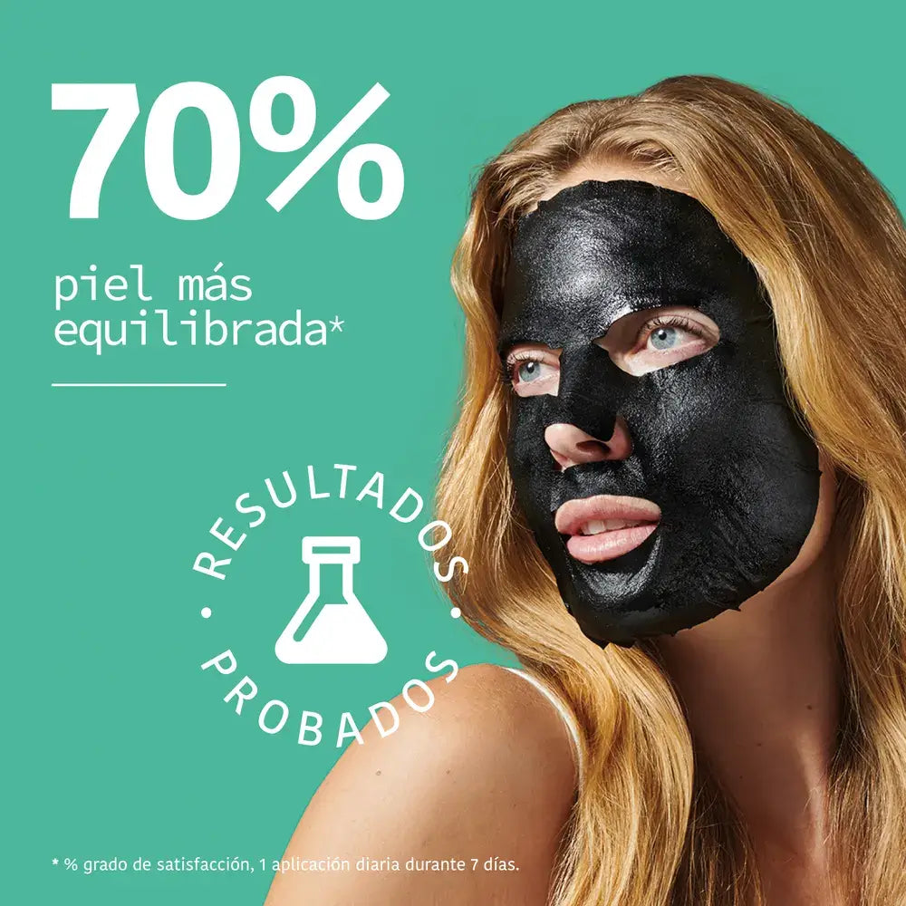 Iroha Nature Balancing Facial Tissue Mask - Charcoal , 23 ml