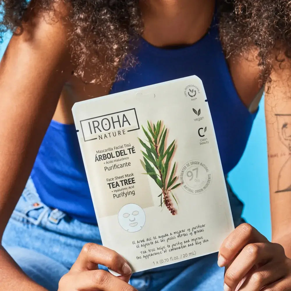 Iroha Nature Natural Extracts Purifying Tea Tree Face Mask, 20 Ml