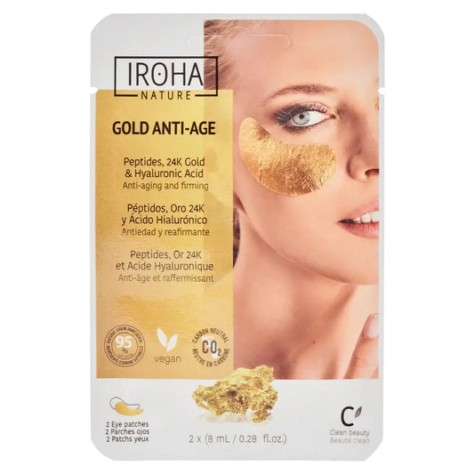 Iroha Nature Well Aging Foil Anti-Aging Eye Patches, 8 Ml