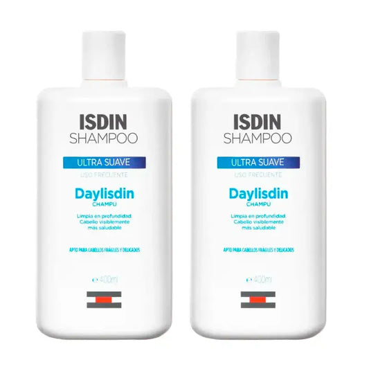 Isdin Daylisdin Ultra Gentle Shampoo, Pack 2 x 400 ml