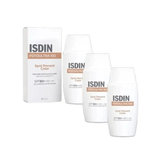 Isdin Fotoprotector Fotoultra 100 Spot Prevent Colour Spf50+, 3X50 Ml