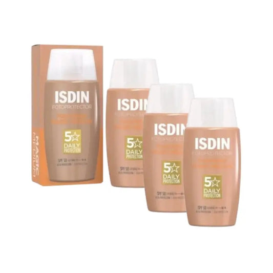 Isdin Fotoprotector Fotoprotector Fusion Water Colour Medium Spf 50, 3X50 Ml