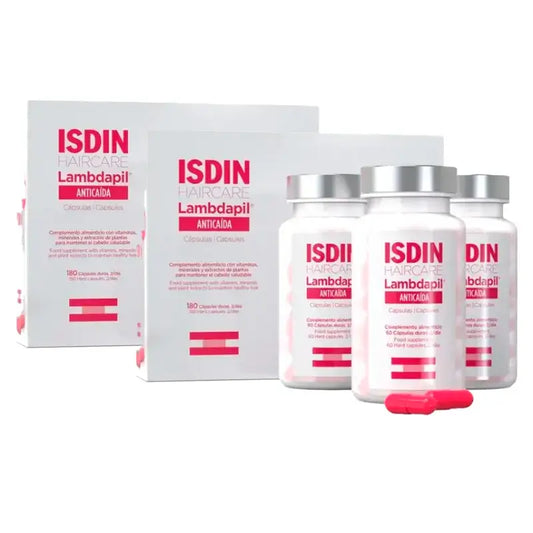 Isdin Lambdapil Anticaida Capsules, Pack 2 x 180 Units