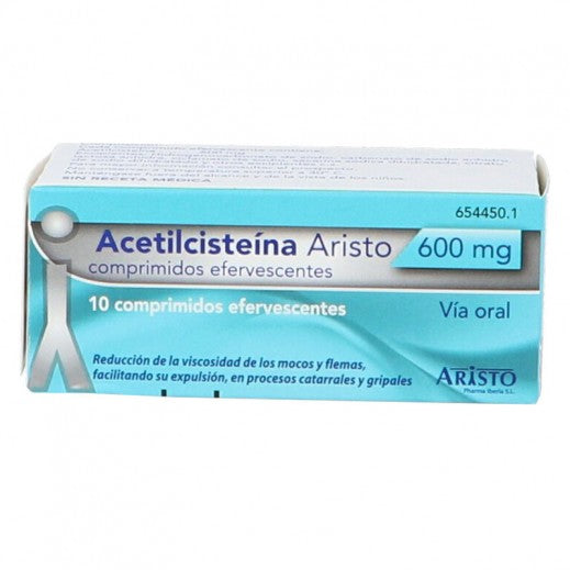 Aristo Acetylcysteine 600 mg, 20 effervescent tablets