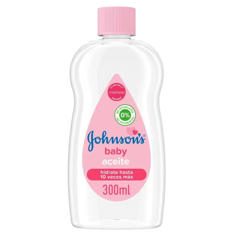 Johnson's Baby Regular Oil, Leaves Skin Smooth and Healthy, Ideal for Sensitive Skin, 300 ml