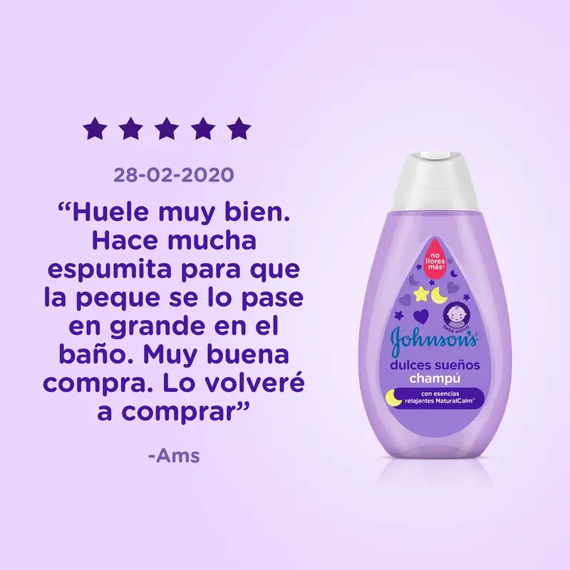 Johnson'S Baby Sweet Dreams, Naturalcalm Relaxing Essence Shampoo, Lavender & Chamomile, 300 ml