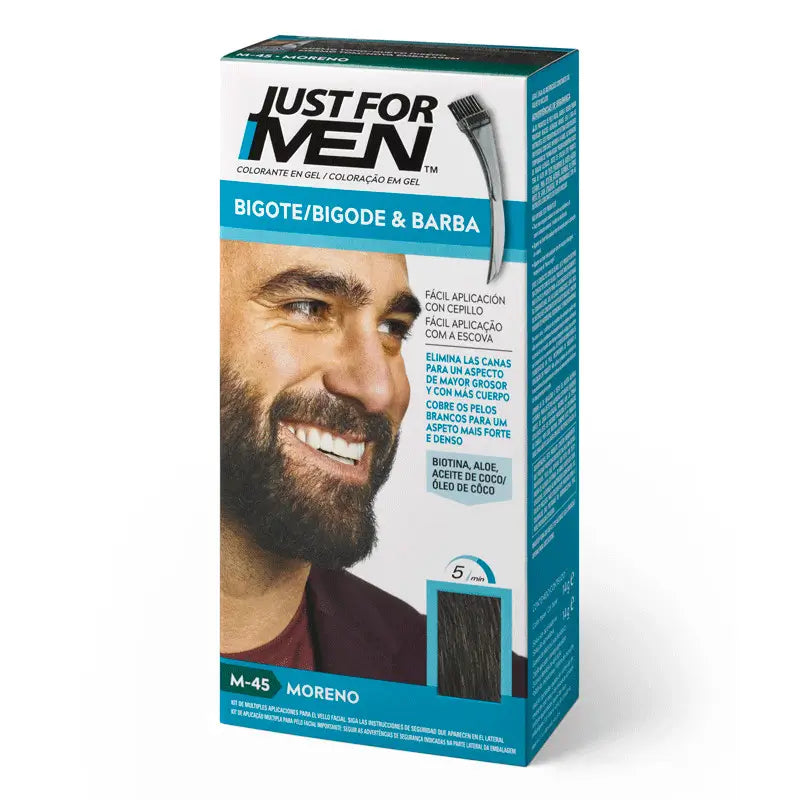 Just For Men Moustache and Brown Beard