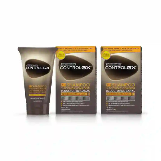 Just For Men Control Gx Grey Hair Reducer 2 In 1 Shampoo & Conditioner, 2X118 Ml