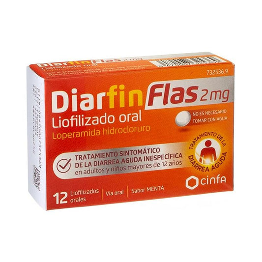 Diarfin Flas 2 mg, 12 Oral Lyophilised Tablets