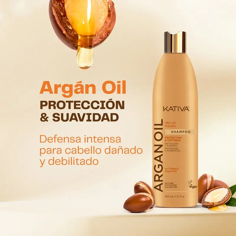Kativa Argan Olive Peptides Shampoo , 500 ml