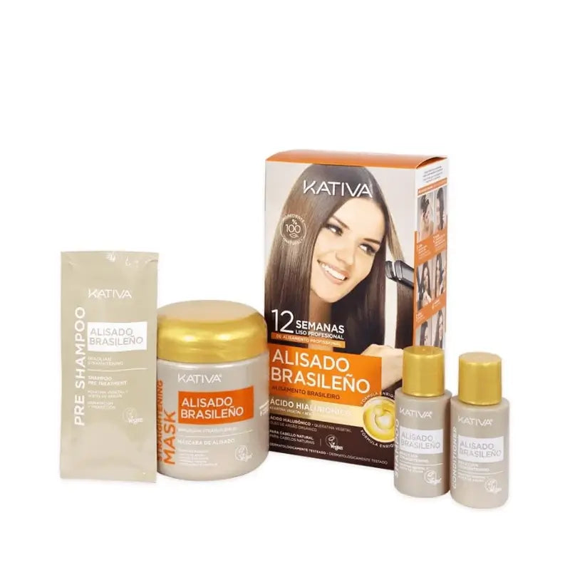 Kativa Keratin Straightening Kit with Hyaluronic Acid