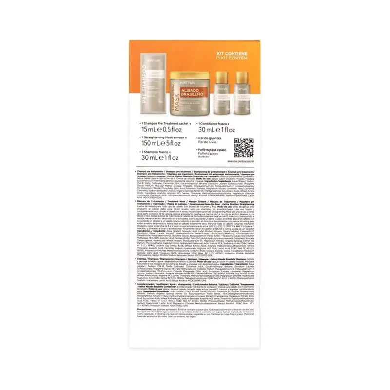 Kativa Keratin Straightening Kit with Hyaluronic Acid