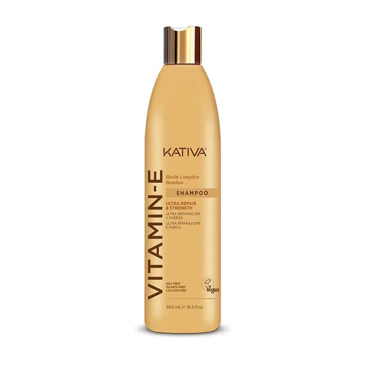 Kativa Vitamin E Biotin Bamboo Shampoo, 500 ml