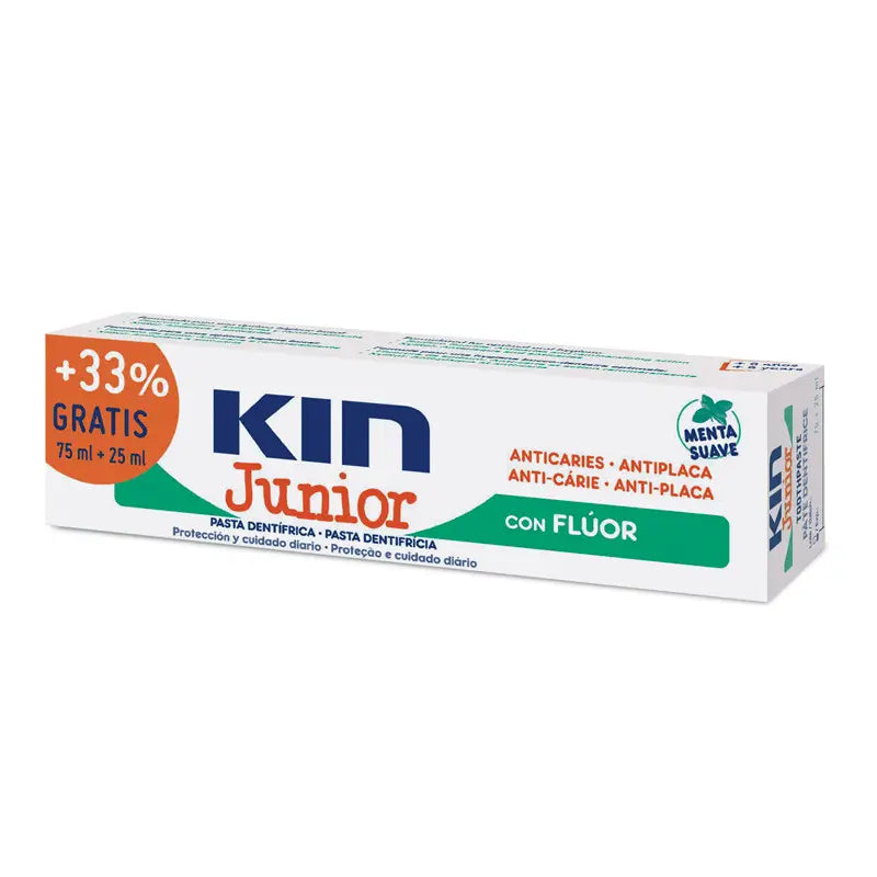 KIN Junior Mint Mild Toothpaste 75+25 ml