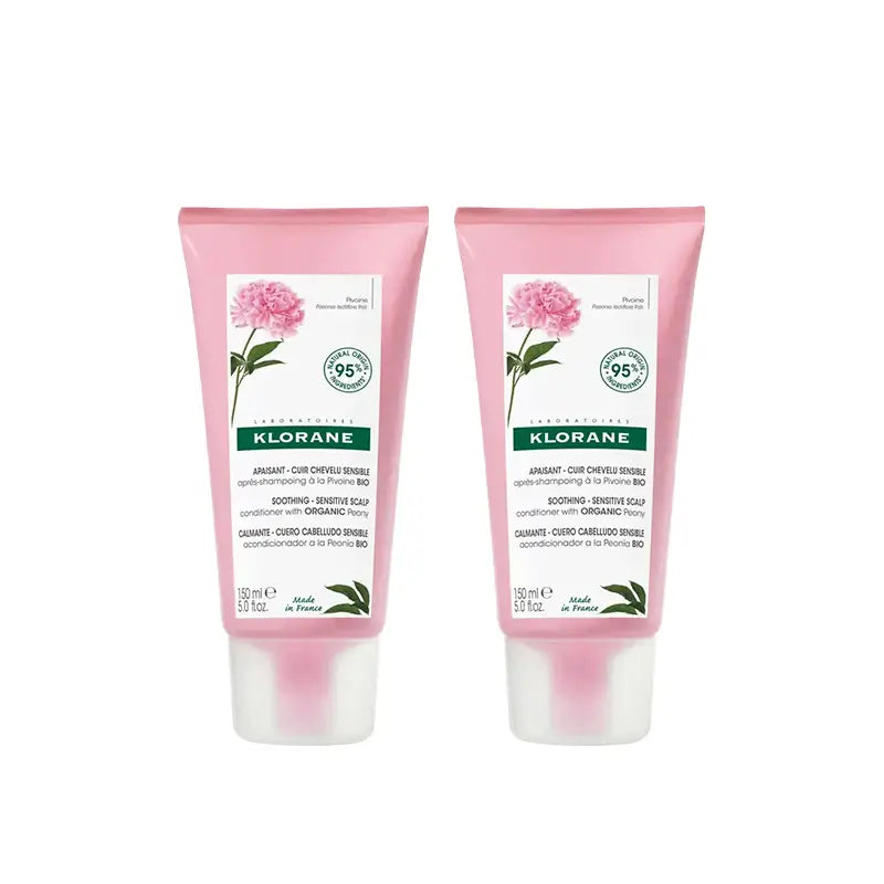 Klorane Peony Conditioner Bio, 2X150 Ml