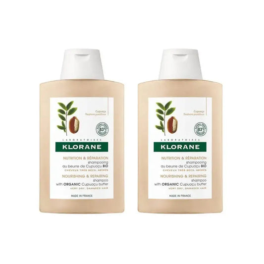 Klorane Cupuaçu Butter Shampoo, 2X200 Ml
