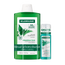 Klorane Pack Organic Nettle Sebum-regulating Shampoo 400 Ml + Nettle & Vitamin E Purifying Dry Shampoo 50 Ml