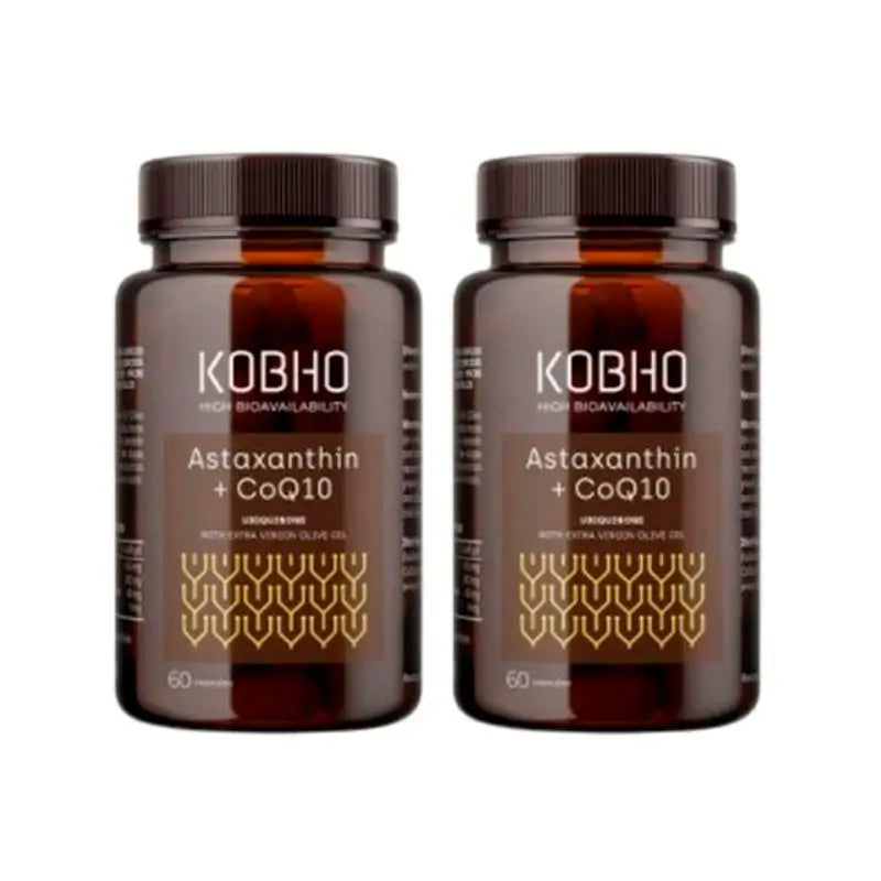 Kobho Labs Duplo Supplement Astaxanthin + Coenzyme Q10, 2 x 60 capsules
