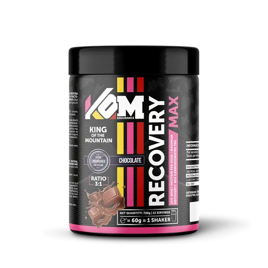 Kom Endurance Recuperator Sports Nutrition, 720g chocolate flavour recovery tin