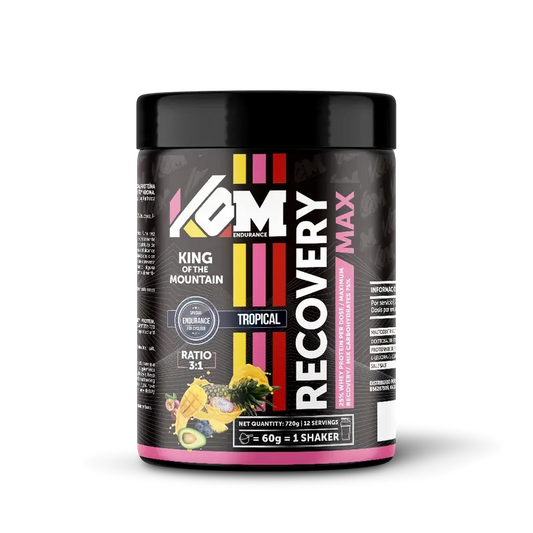 Kom Endurance Recuperator Sports Nutrition, 720g tropical flavour recuperator tin