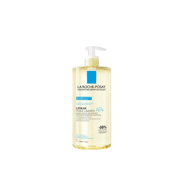 La Roche Posay Lipikar Oil Washing Ap+ Body Cleanser Anti Irritation For Atopic Skin , 1000 ml