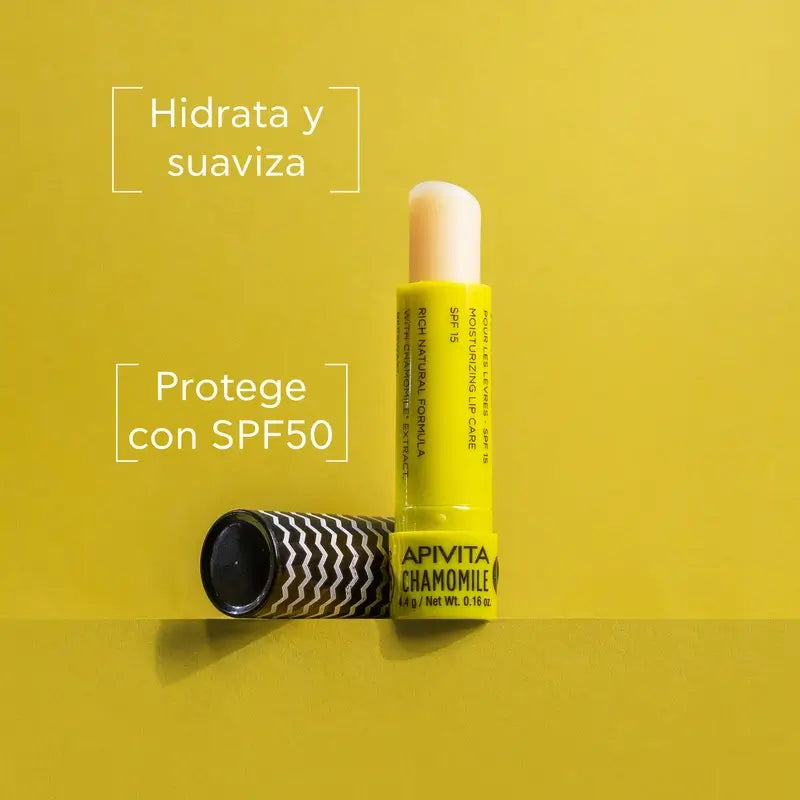 APIVITA Lip Balm SPF 15 with Chamomile 4,4 g