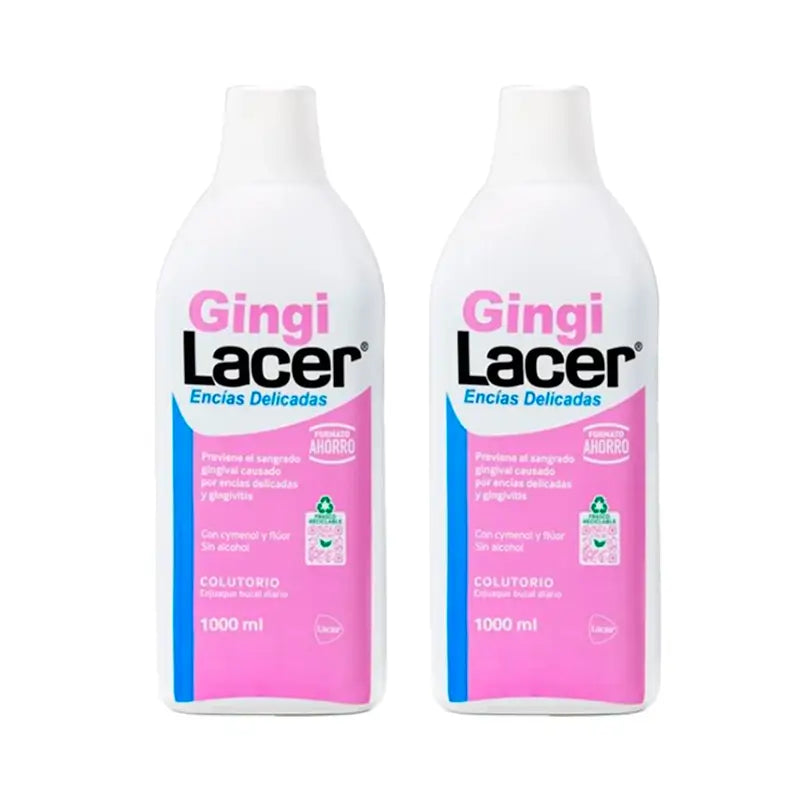 Lacer Duplo Gingilacer Mouthwash, 2 x 1000 Ml