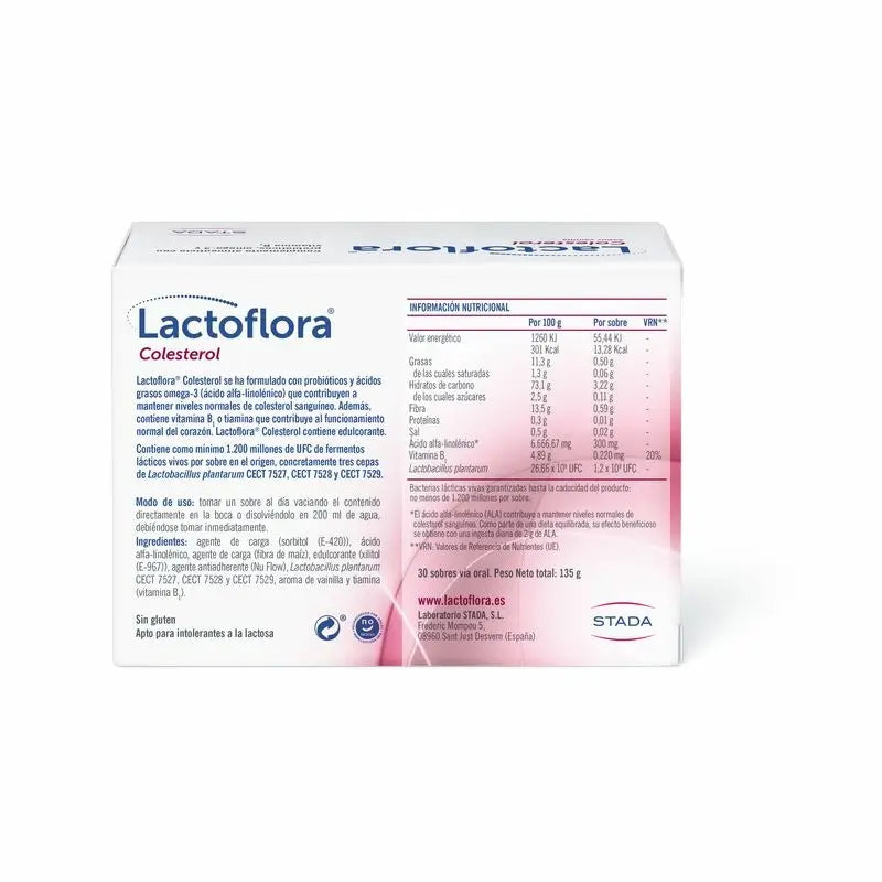 Lactoflora Probiotic Cholesterol Vanilla Flavour 30 Sticks