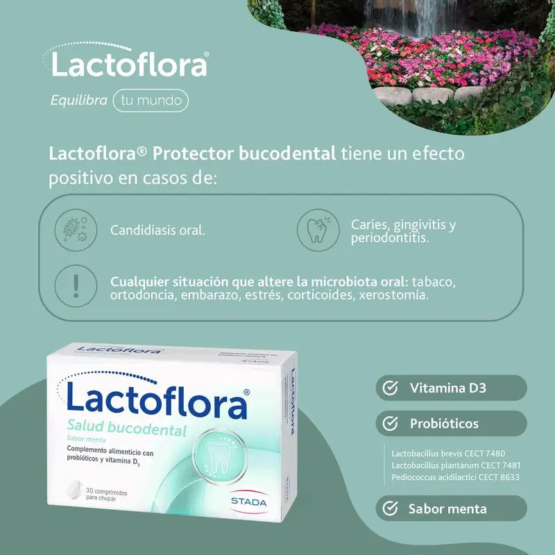 Lactoflora Bucodental Mint 30 Tablets