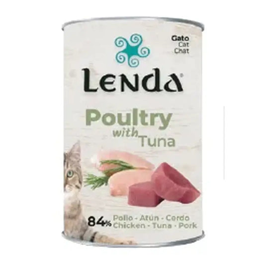 Lenda Wet Cat Pate Poultry L & Tuna, 12x400 g