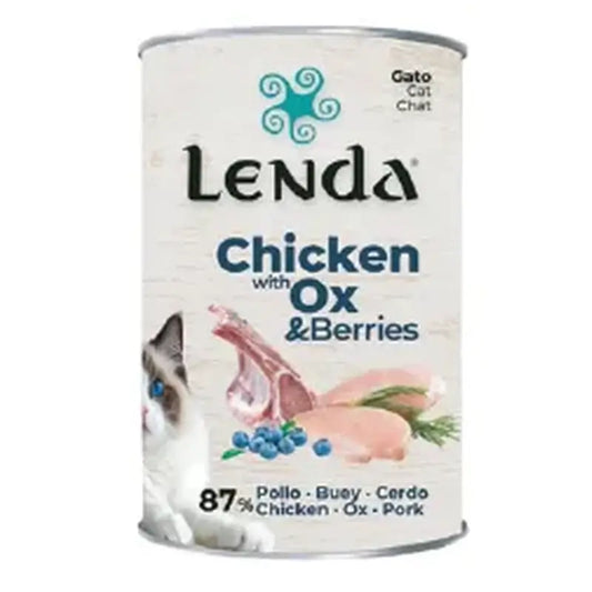 Lenda Wet Cat Chicken Pate with Beef and Blueberries, 12x400 g