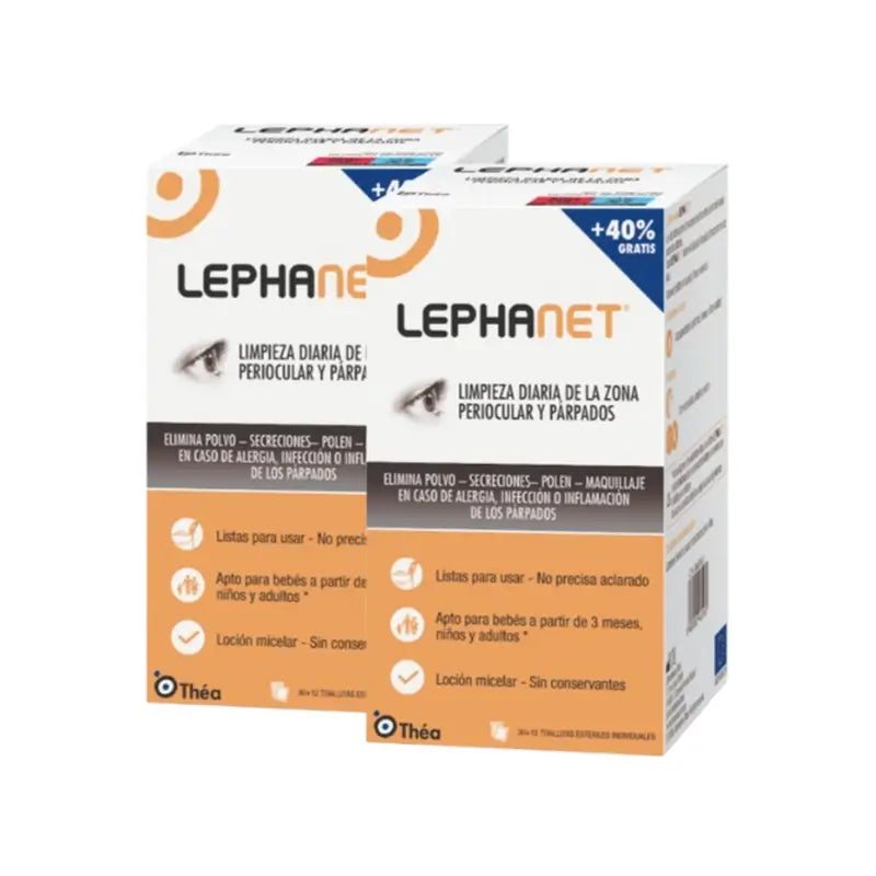 Lephanet Cleansing Wipes, Pack 2 x 42 pcs.