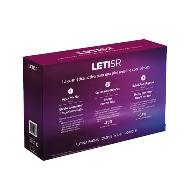 Leti SR Anti-redness Christmas Chest Serum + Fluid + Micellar Water Gift