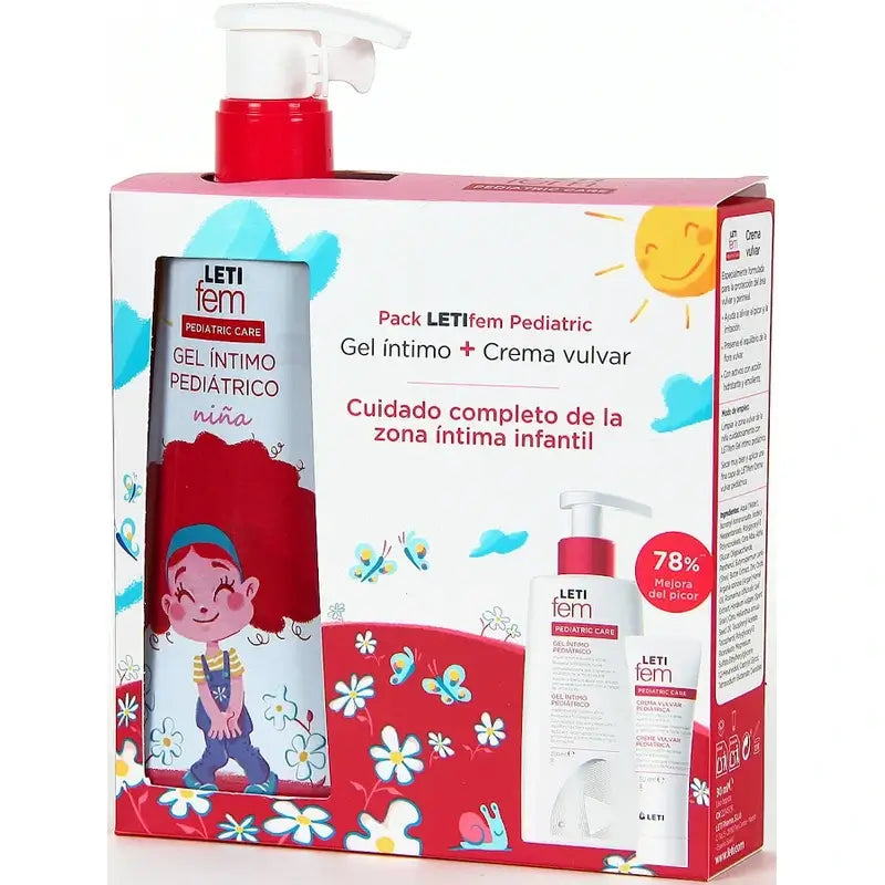 Letifem Pack Pediatric Gel 250 Ml + Vulvar Cream 30 Ml