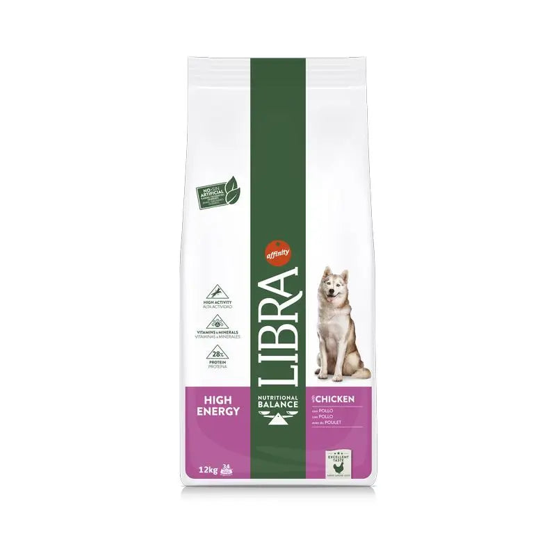 Libra Canine Adult High Energy 12Kg, pienso para perros