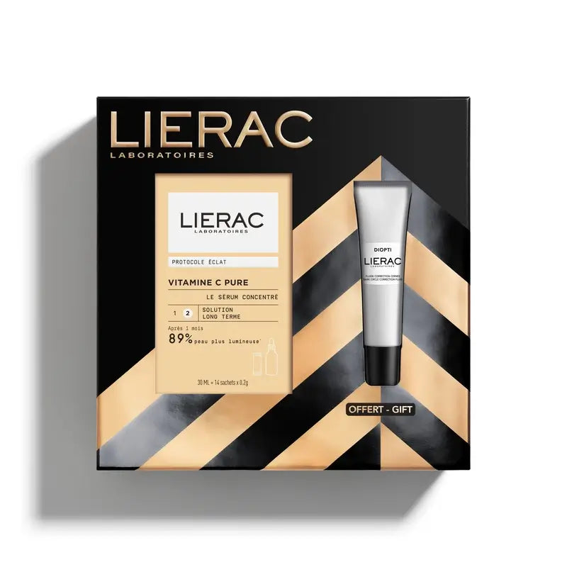 Lierac Christmas Gift Box Vitamin C Serum Diopti Dark Circles 15Ml Gift Set
