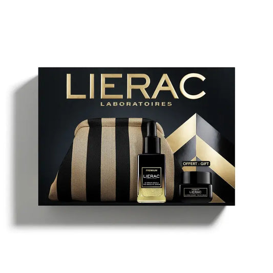Lierac Christmas Box Premium Serum Toilet Bag + Eye Cream 20Ml Gift Set