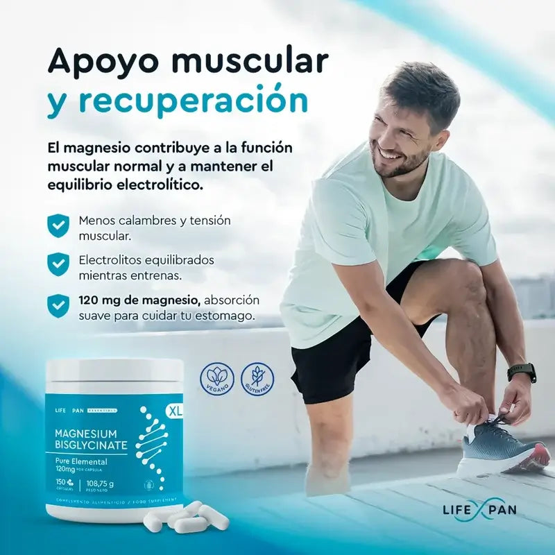 Lifexpan Magnesium Bisglycinate Xl , 150 capsules