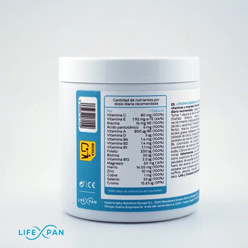 Lifexpan Optimal Essential Vitamins & Minerals , 100 capsules