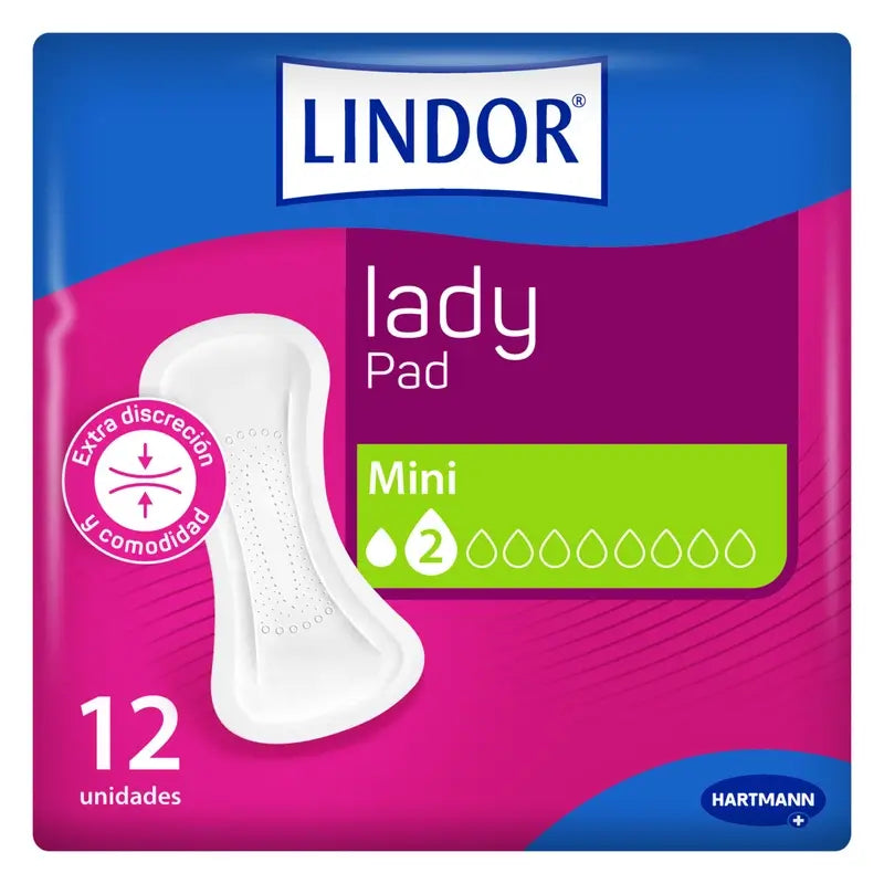 Lindor Lady Pad Mini 2 Drops, 12 pcs.
