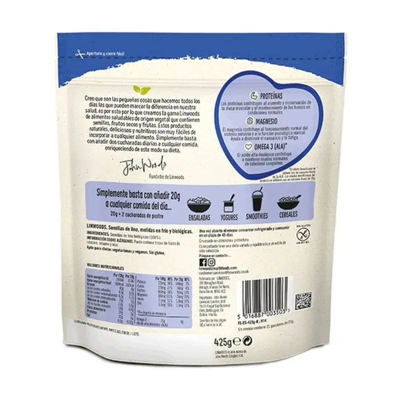 Linwoods Organic Ground Flax Seeds 675Gr.