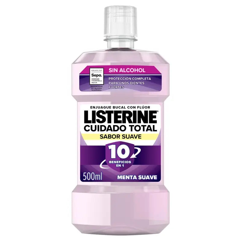 Listerine Duplo Total Care Mouthwash Mild Flavour, 2 x 500 Ml